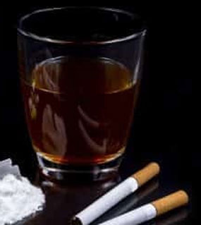 Alcohol, Nicotine, Cocaine