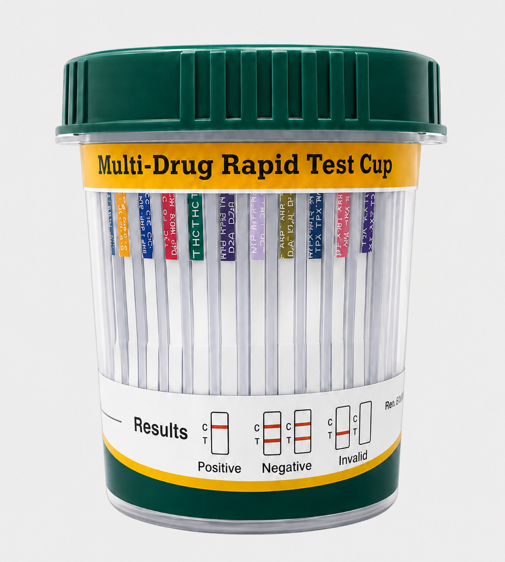 1-Step 12-Panel Instant Drug Test Cups w/ FYL (DOA1127CW w/ FYL; CLIA-Waived)